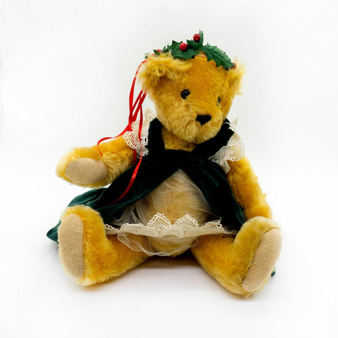 Vermont Teddy Bear Company Teddy Bear, Christmas Girl (1 of 2)