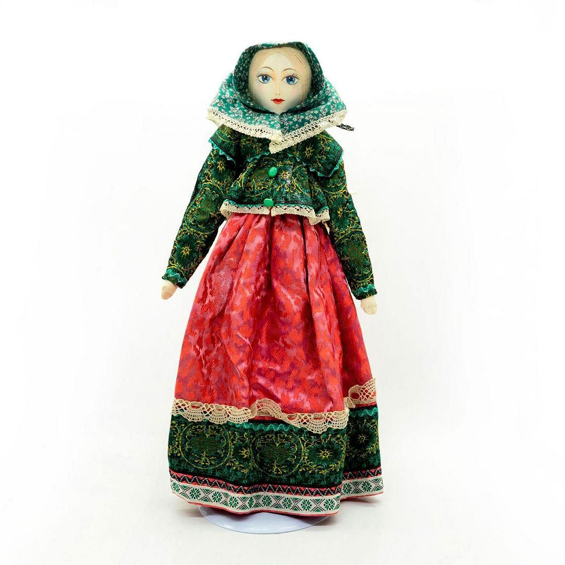 Vintage Handmade Rag Doll, Hooded Lady (1 of 4)