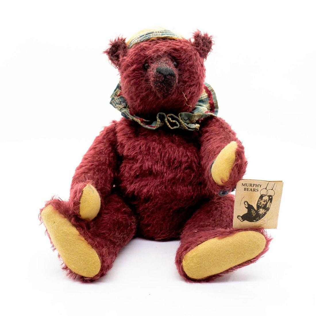 Vintage Murphy Bears Teddy Bear, Burgundy (1 of 2)