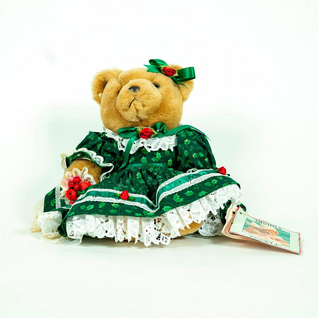 Vintage Teddy Bear, Bearly People, 1992 Christmas Bear (1 of 3)