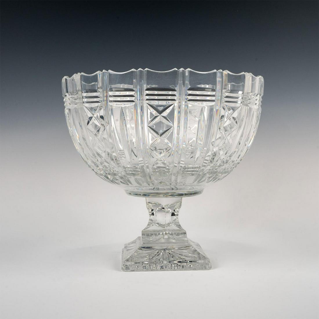 Large Vintage Art Glass Flower Compote (1 of 6)