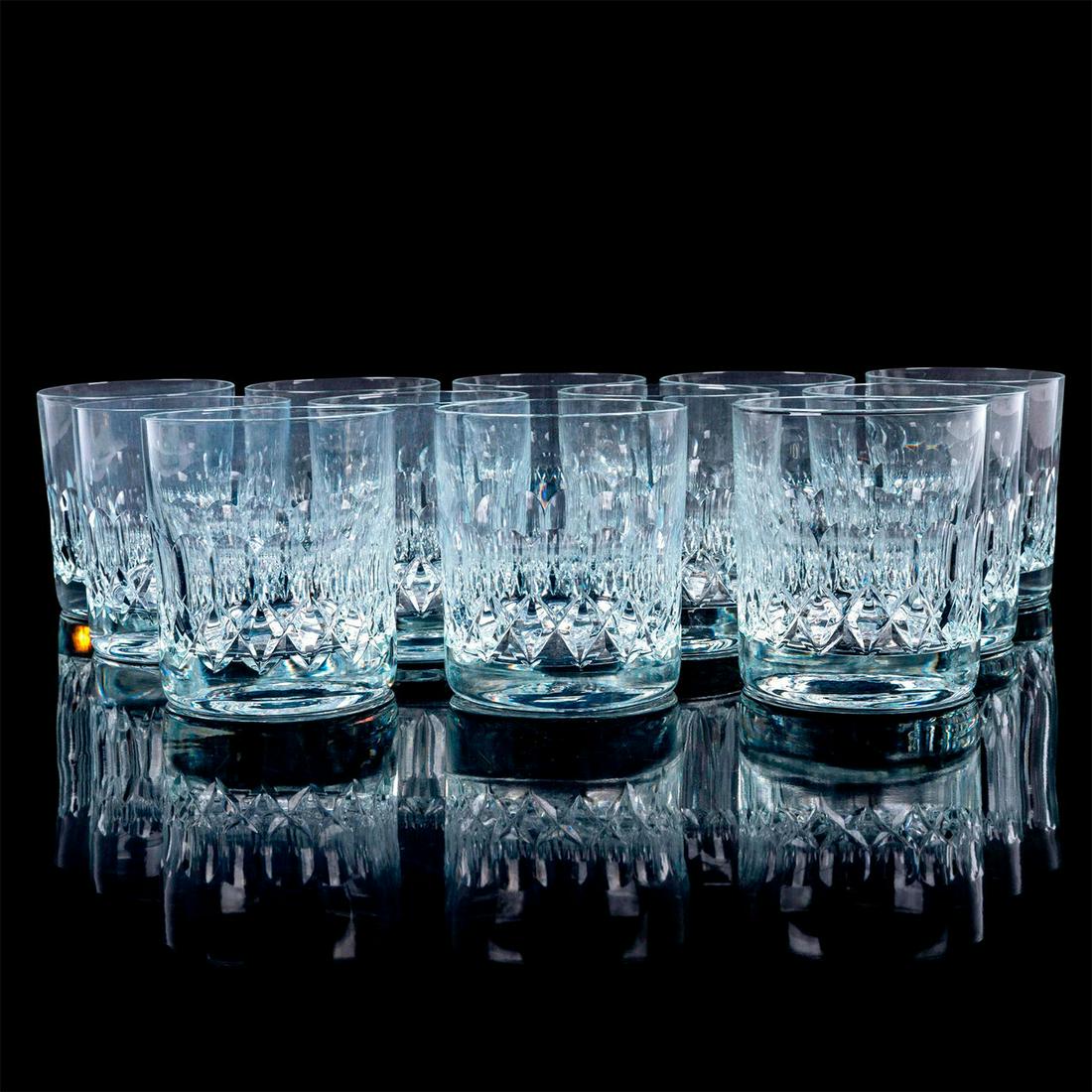 12pc Classic Crystal Whiskey Glasses (1 of 8)