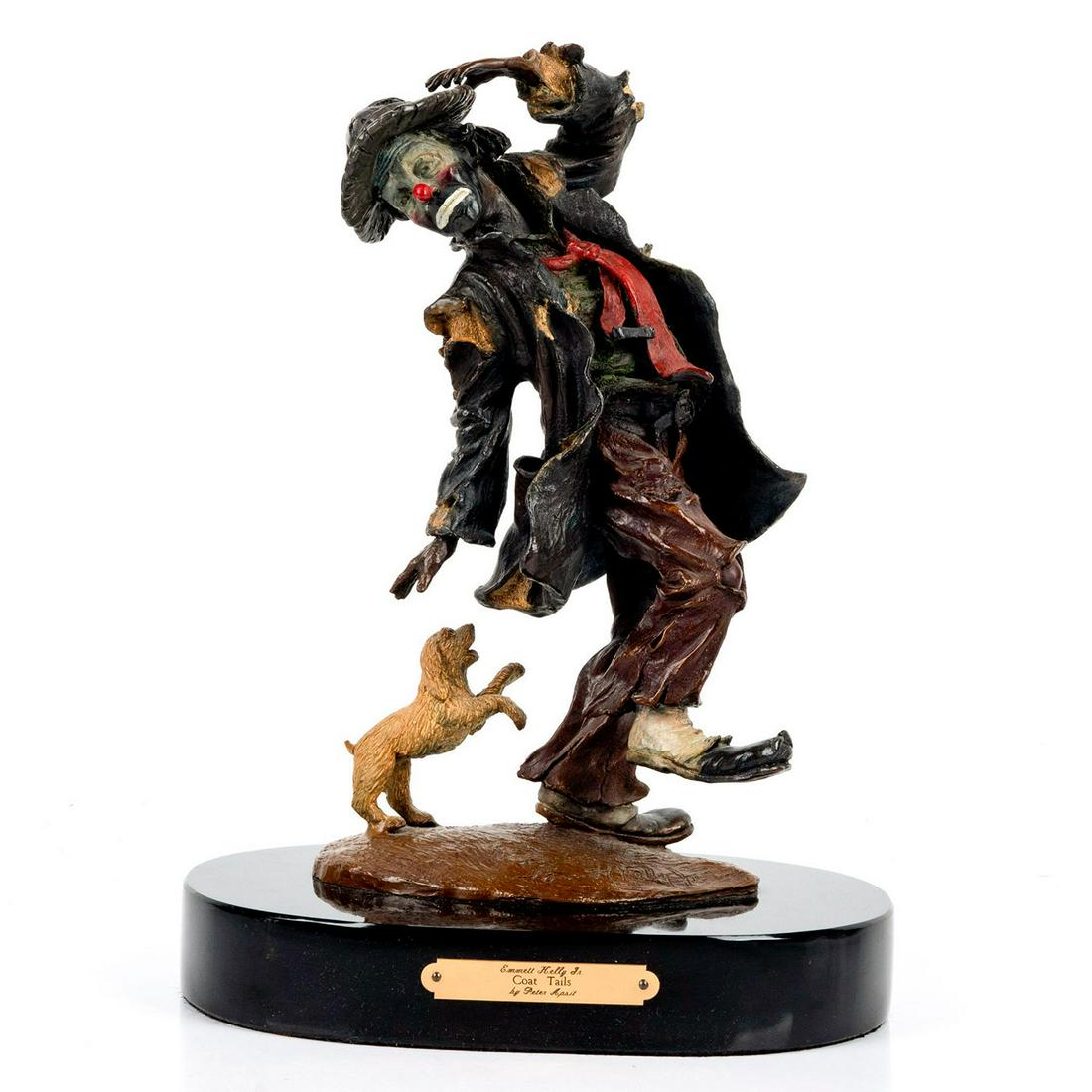 Peter Apsit Bronze Sculpture, Emmett Kelly Jr Coat (1 of 4)