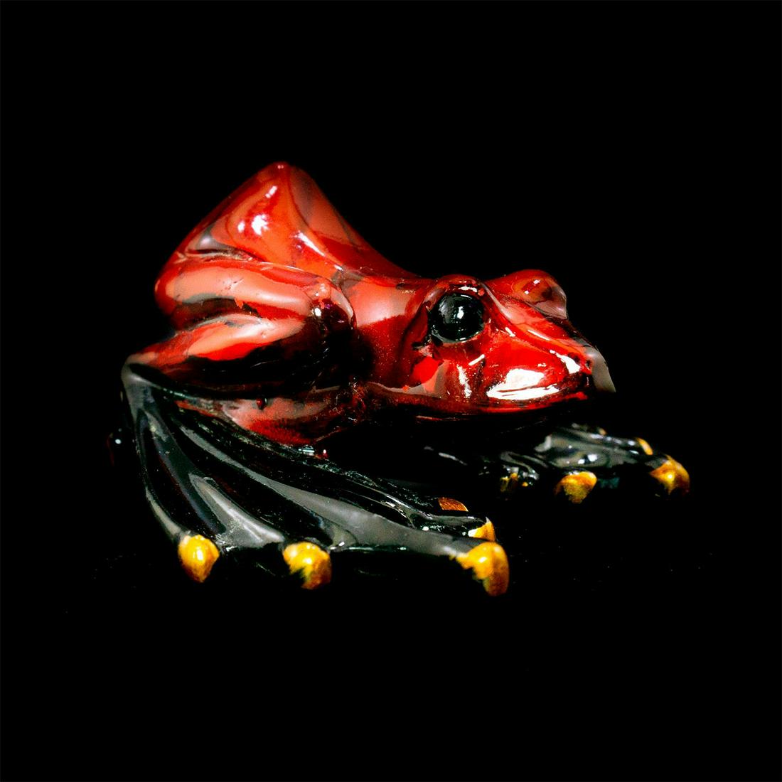 Vintage Bronze Animal Figurine, Frog (1 of 2)