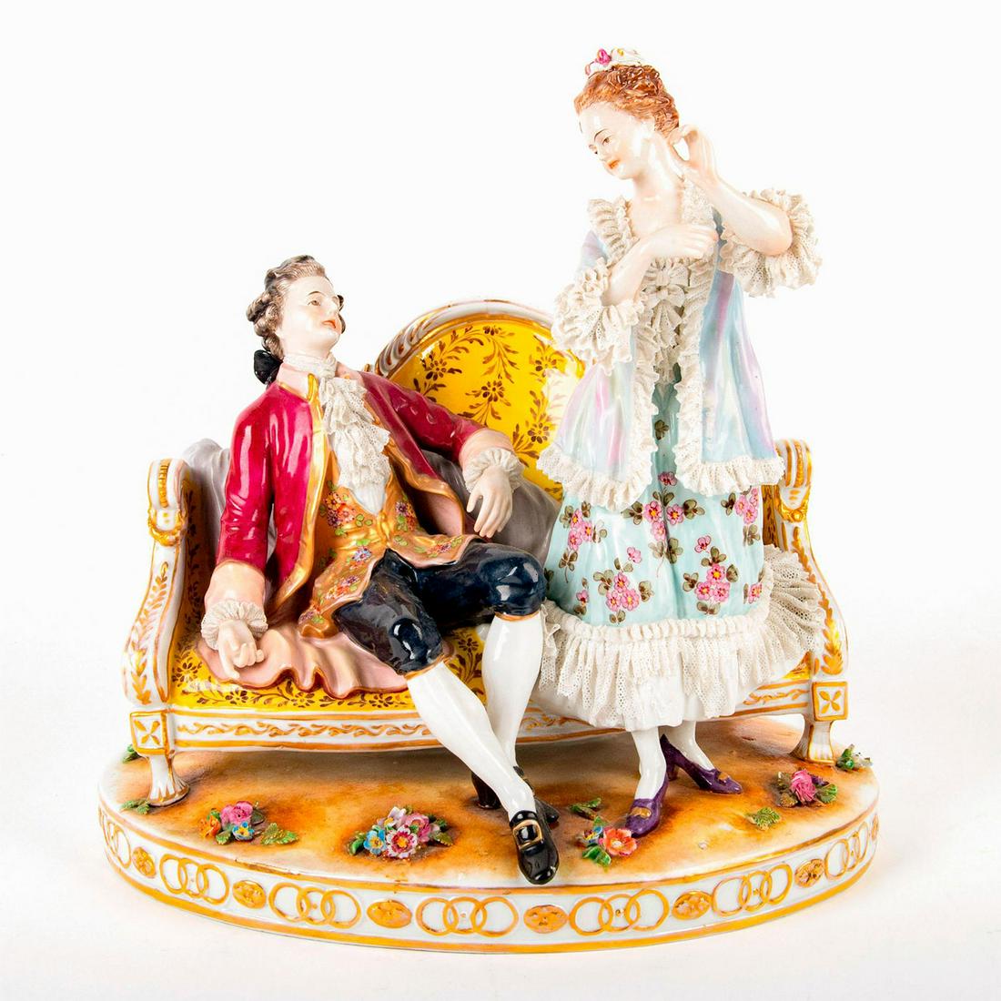 Volkstedt Porcelain Figurine Grouping (1 of 5)