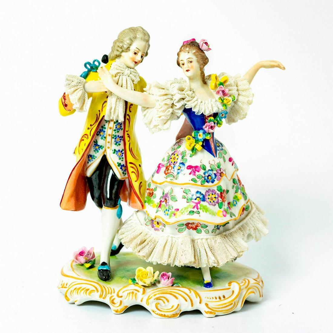 Volkstedt Porcelain Figurine, Dancing Couple (1 of 3)