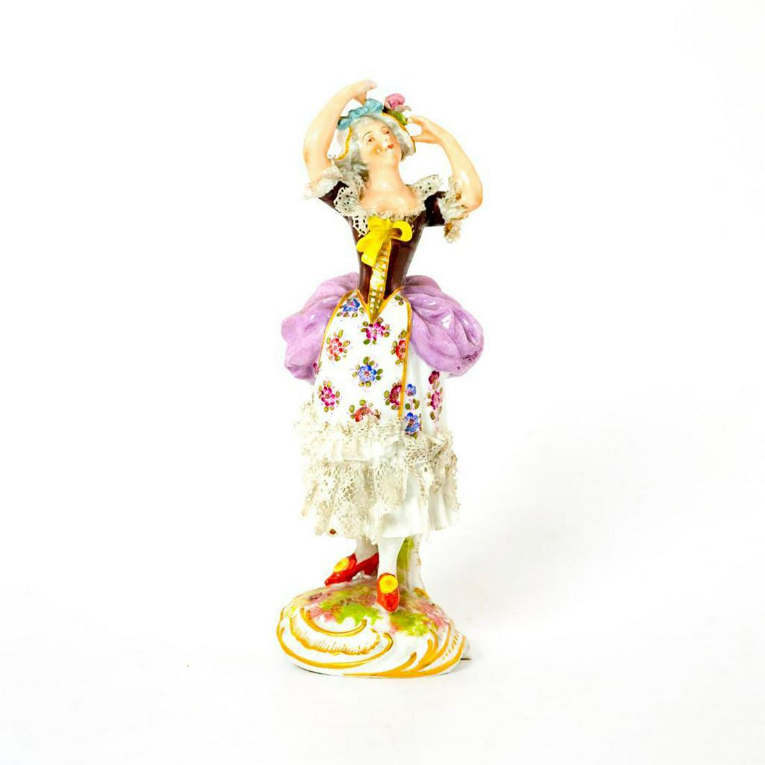 Vintage Porcelain Figurine Bonnet Flower (1 of 3)
