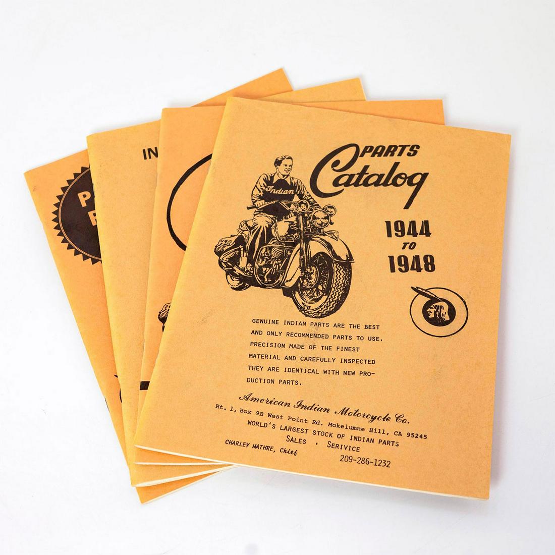 4pc Indian Motorcycle Operation Manual and Parts Price (1 of 10)