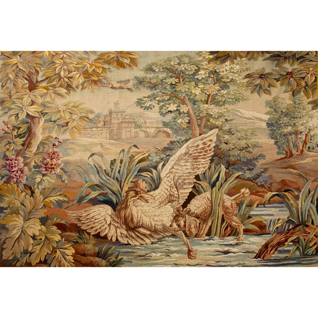 Vintage Hand Woven Rug, Landscape Scene (1 of 15)