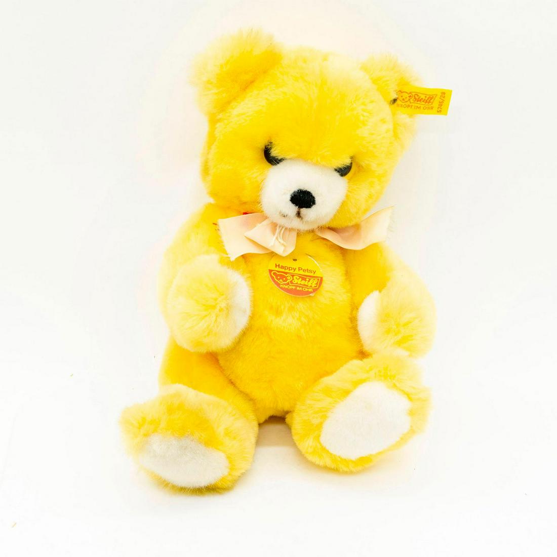 Steiff Teddy Bear, Happy Petsy Yellow (1 of 4)