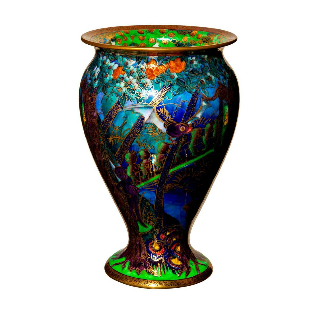 Wedgwood Fairyland Lustre Vase, Imps On A Bridge (1 of 7)