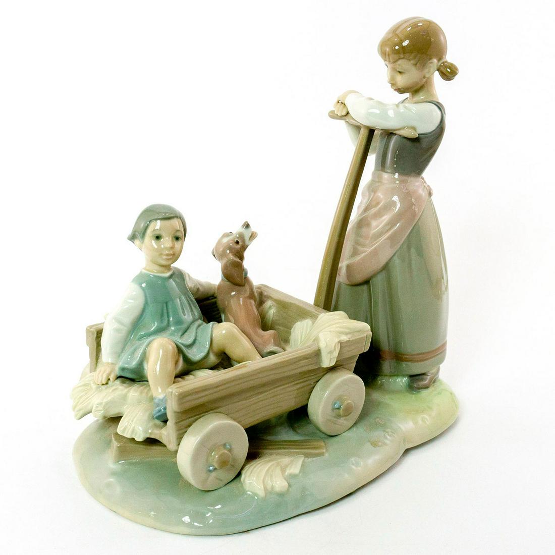 Girl with Wheelbarrow 1001245 - Lladro Porcelain (1 of 4)