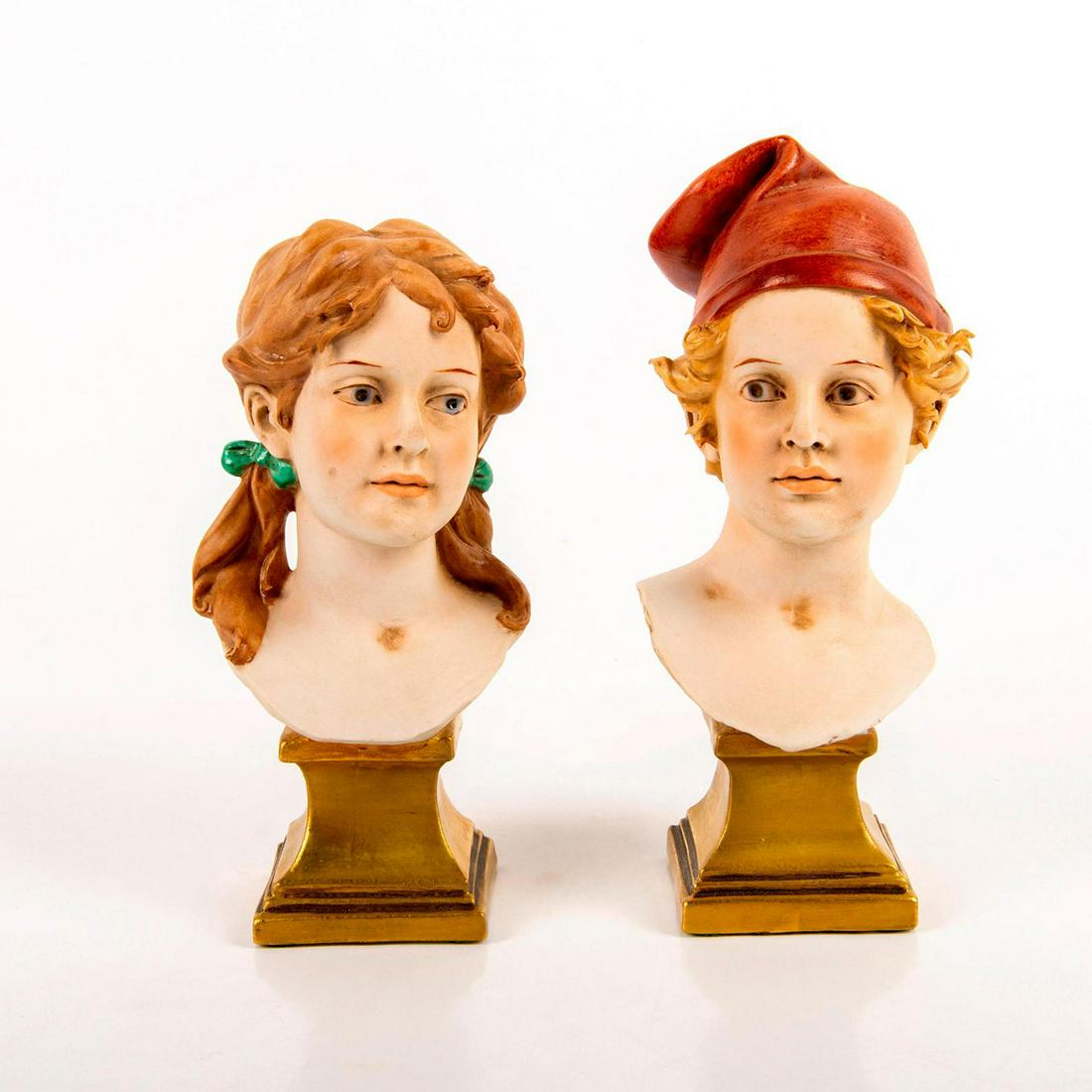 Pair of Vintage Benacchio Porcelain Busts (1 of 4)