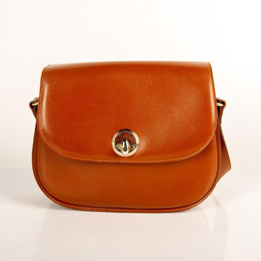 LUANA Brown Saddle Crossbody Leather Bag (1 of 7)