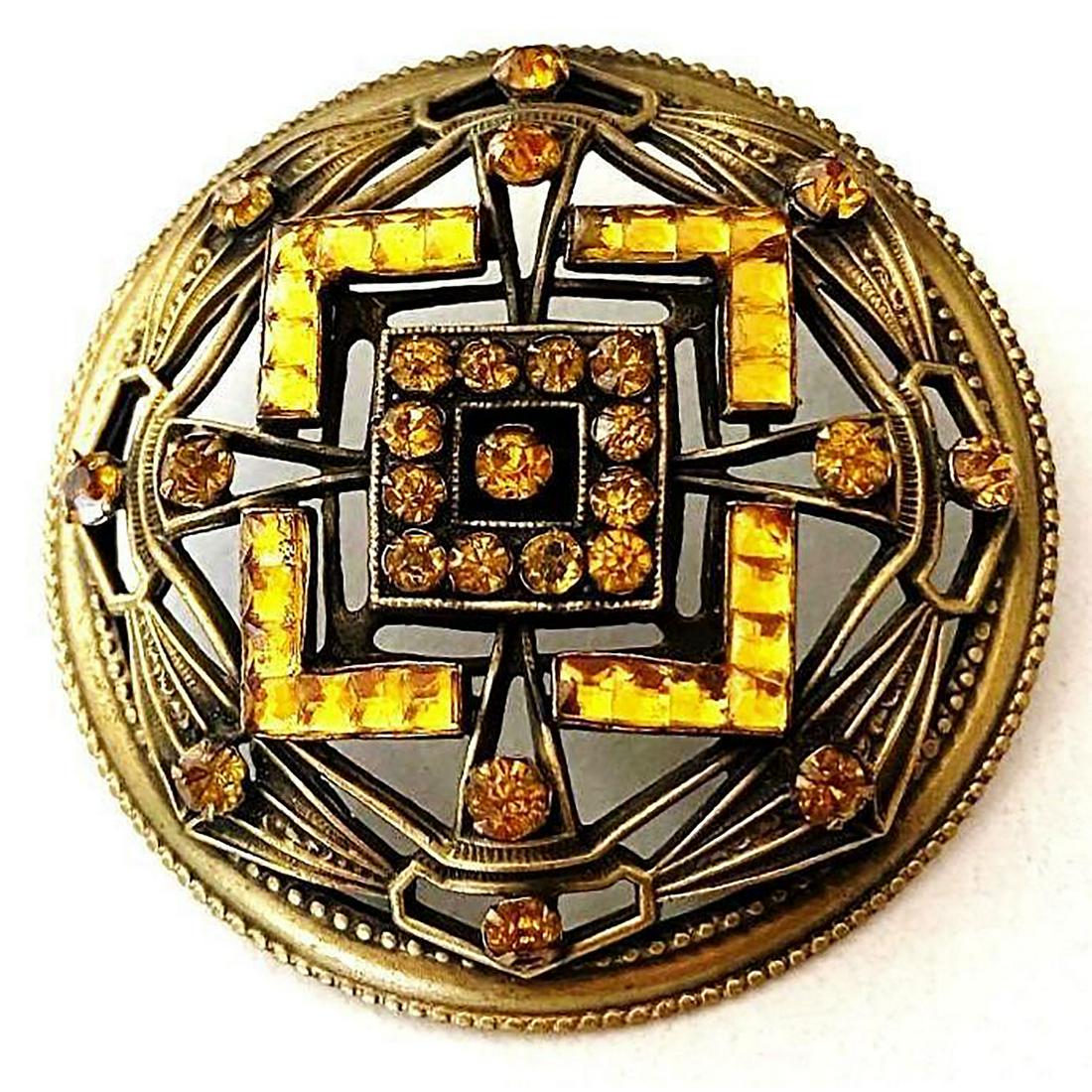 ONE LARGE VICTORIAN GAY 90 BUTTON (1 of 2)