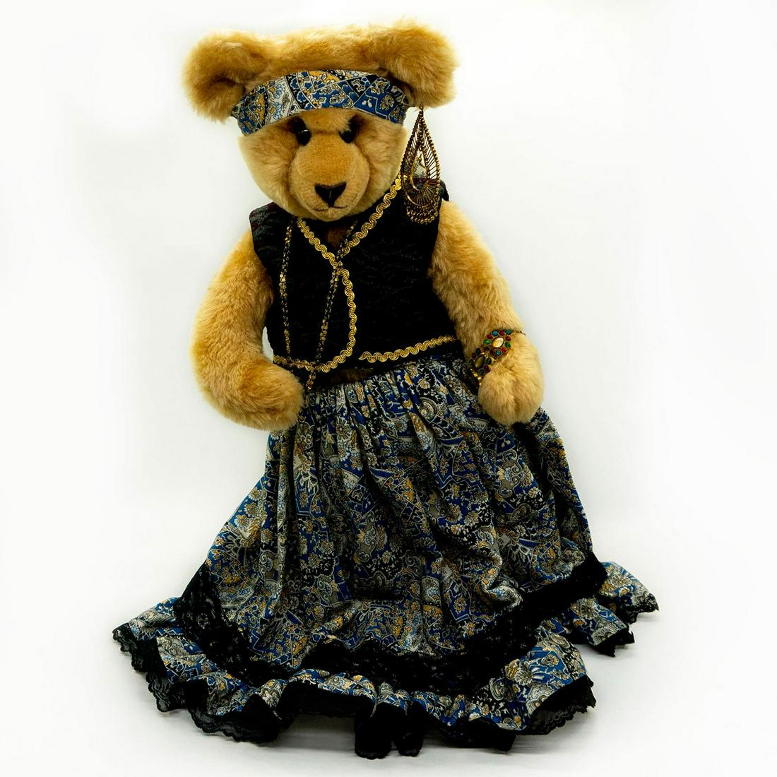 Barbara's Originals Handmade Teddy Bear, Gypsy Girl (1 of 2)