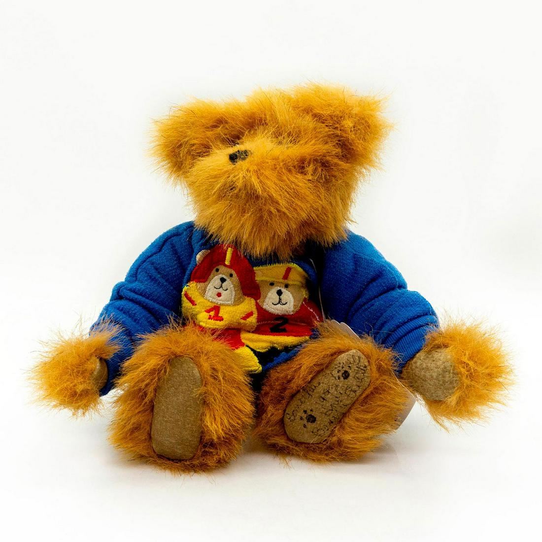 Bears in the Attic Teddy Bear, Firefighter Sweater (1 of 2)