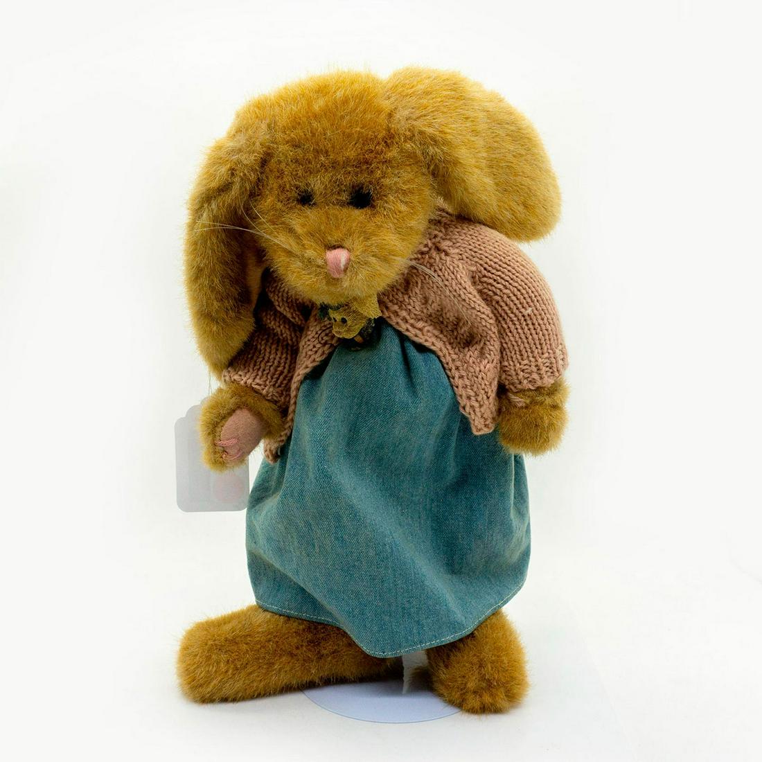 Boyds Bears Stuffed Animal, Denim Dress Bunny (1 of 2)