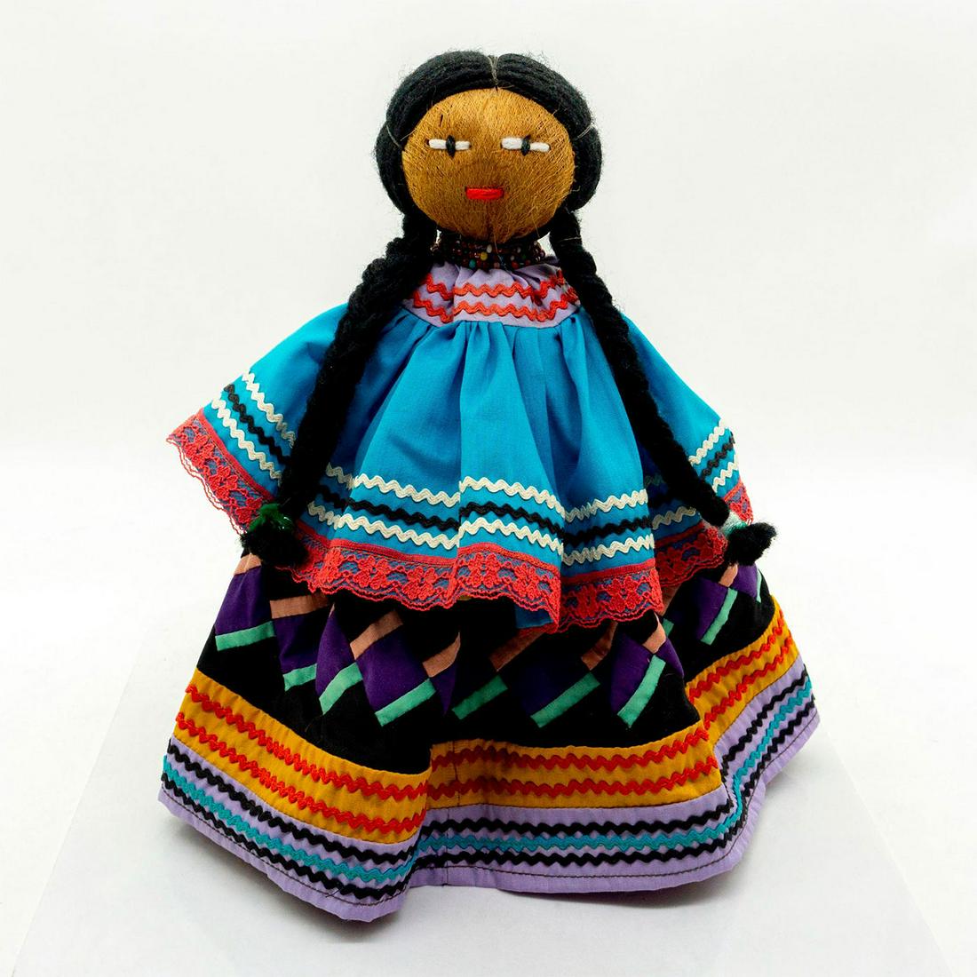 FL Seminole Native American Palmetto Fiber Husk Doll (1 of 4)