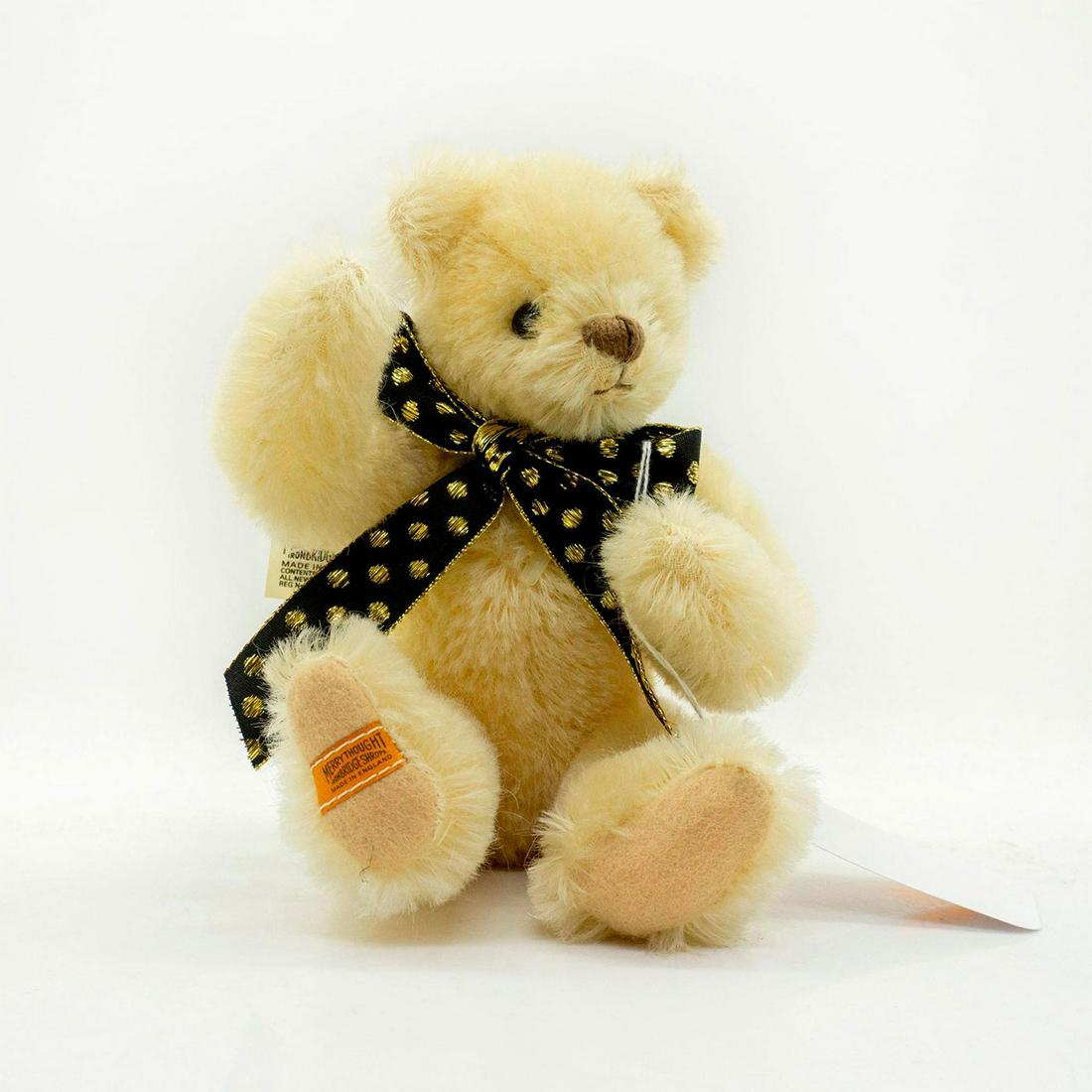 Merrythought Teddy Bear, Golden Ribbon (1 of 2)