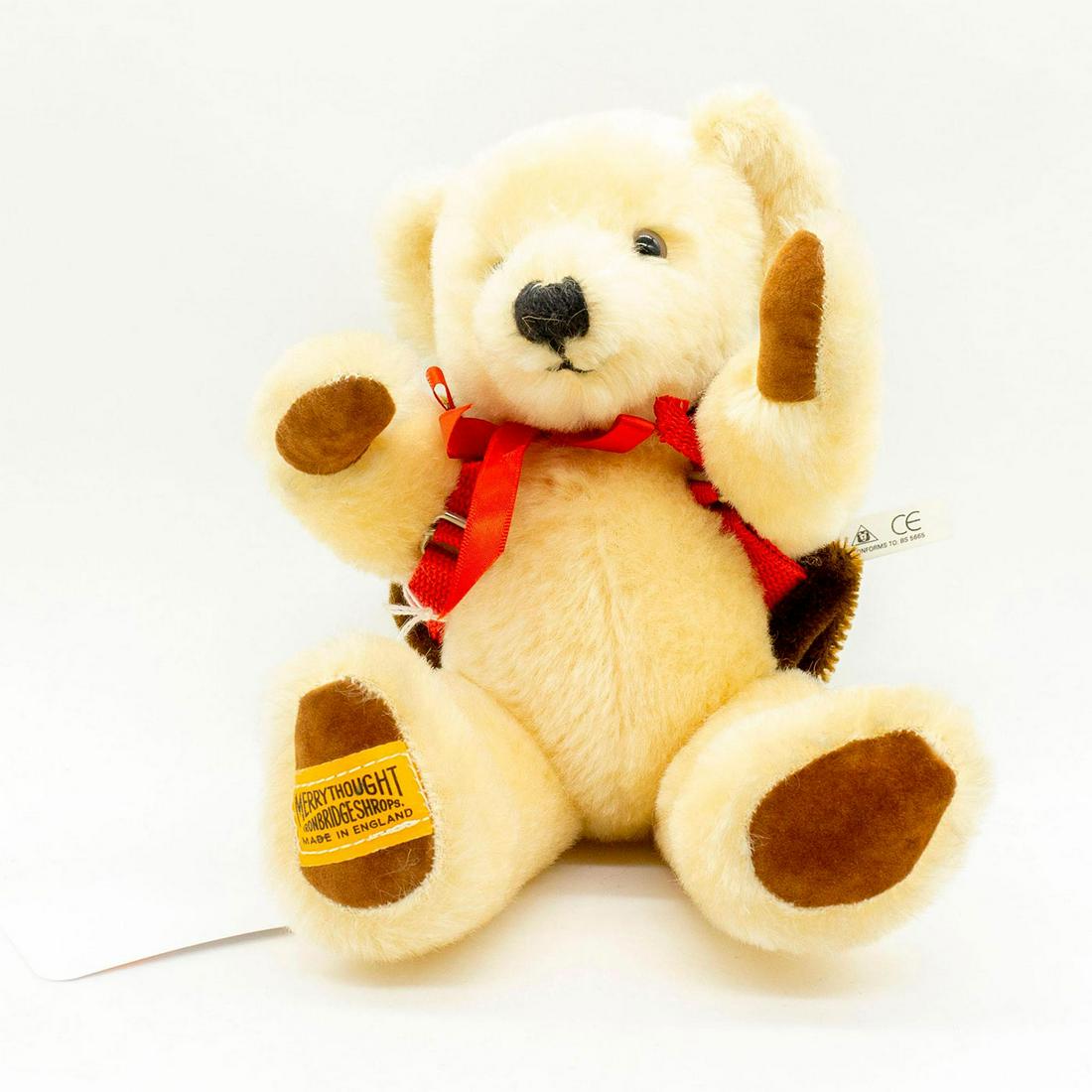 Merrythought Teddy Bear, Kid Bear on Back (1 of 2)