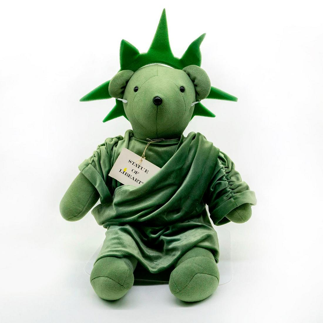 North American Bear Company Teddy Bear, Statue of: Plush, dressed as the statue of liberty. Foam crown. Original tag attached. Issued: 1985 Dimensions: 20"H Manufacturer: North American Bear Company Country of Origin: United States