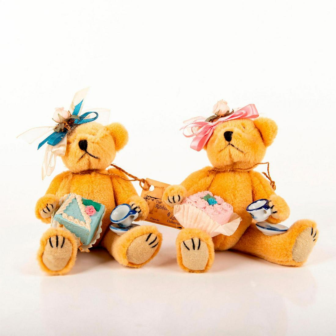 Set Of Two Ty Teddy Bears, Tea Time (1 of 3)