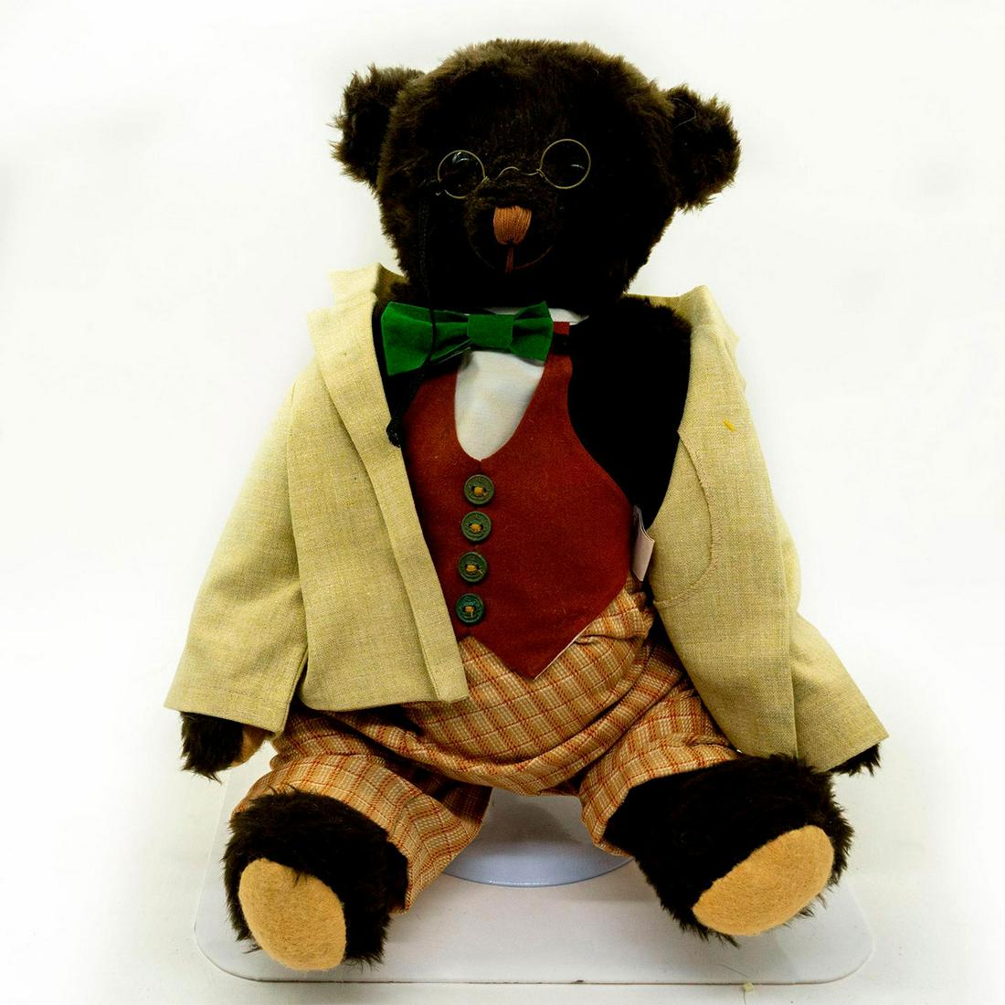 Vintage Black Teddy Bear 16" Deans Teddy B Roosevelt (1 of 2)