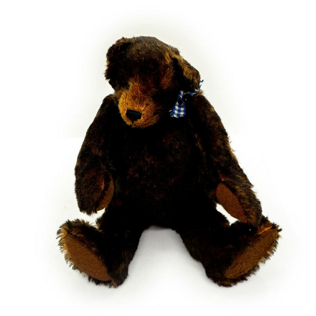 Barbara Golden, Handmade Dark Brown Teddy Bear with (1 of 3)