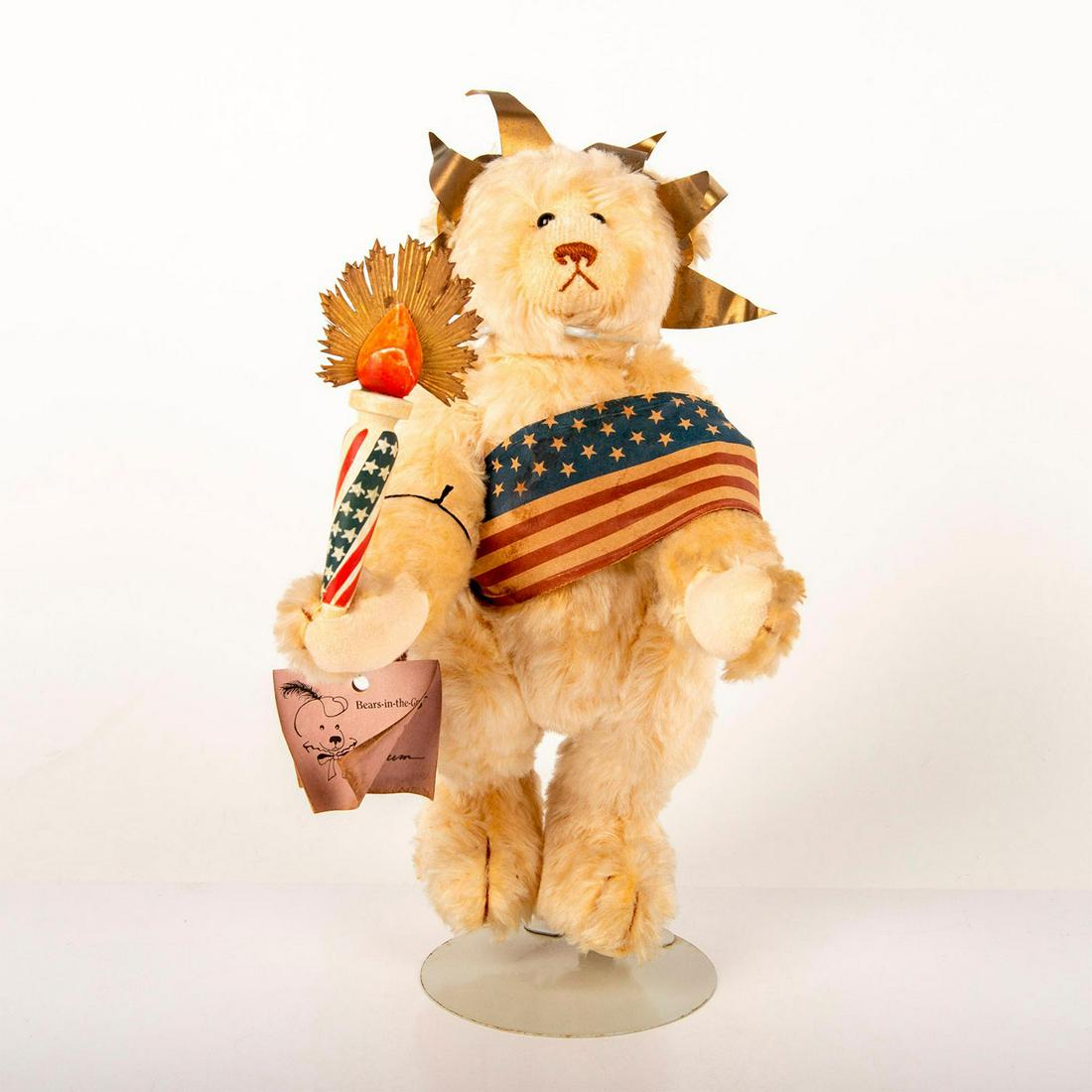 Bears in the Gruff, Handmade Ms. Libearty Teddy Bear (1 of 3)