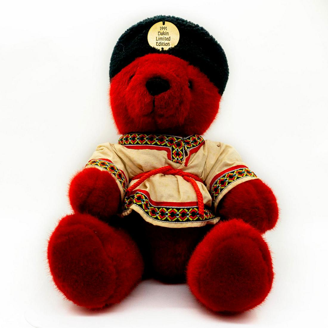 1991 Dakin Limited Edition Bearstroika Red Teddy Bear (1 of 2)