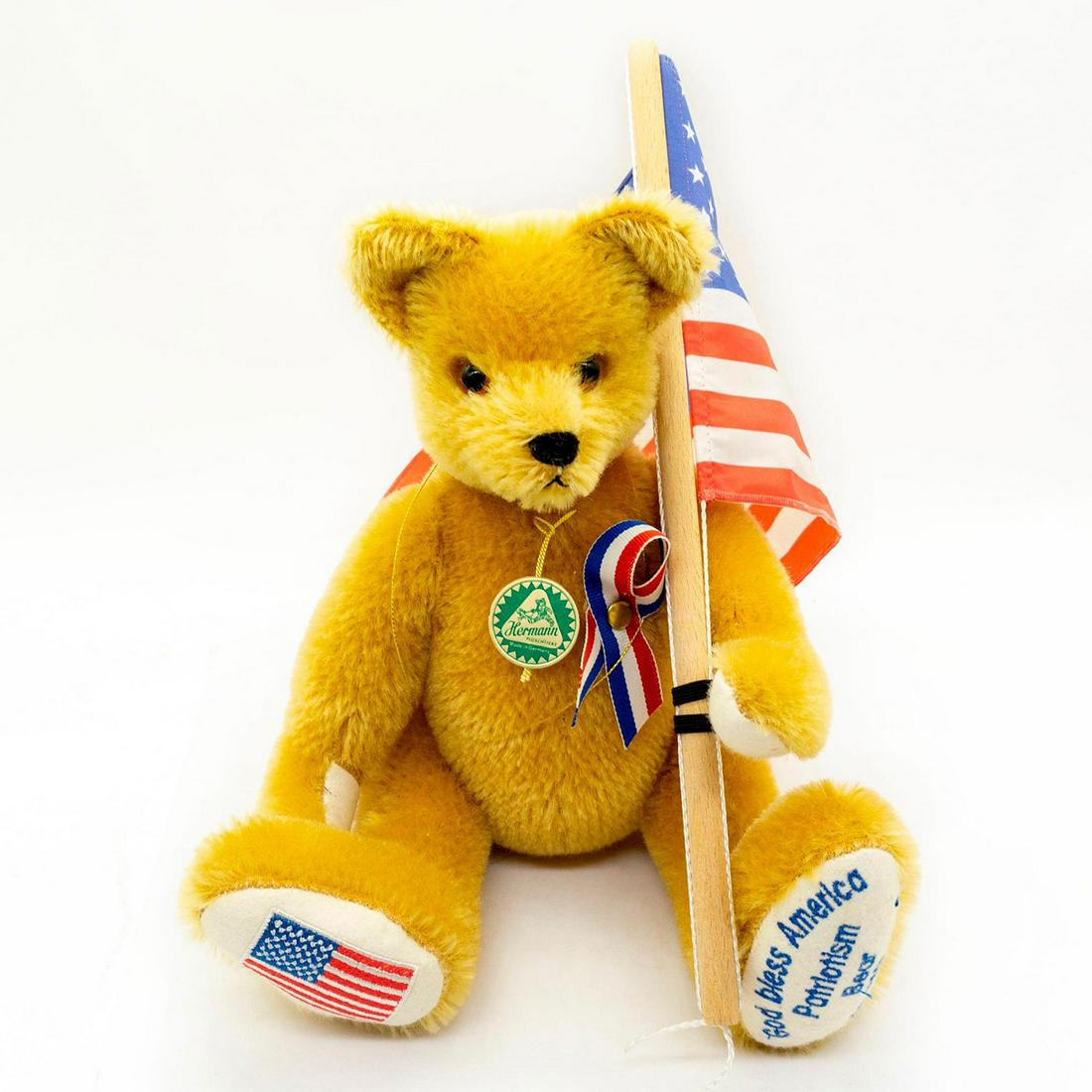 Hermann, God Bless America Patriotism Teddy Bear (1 of 2)