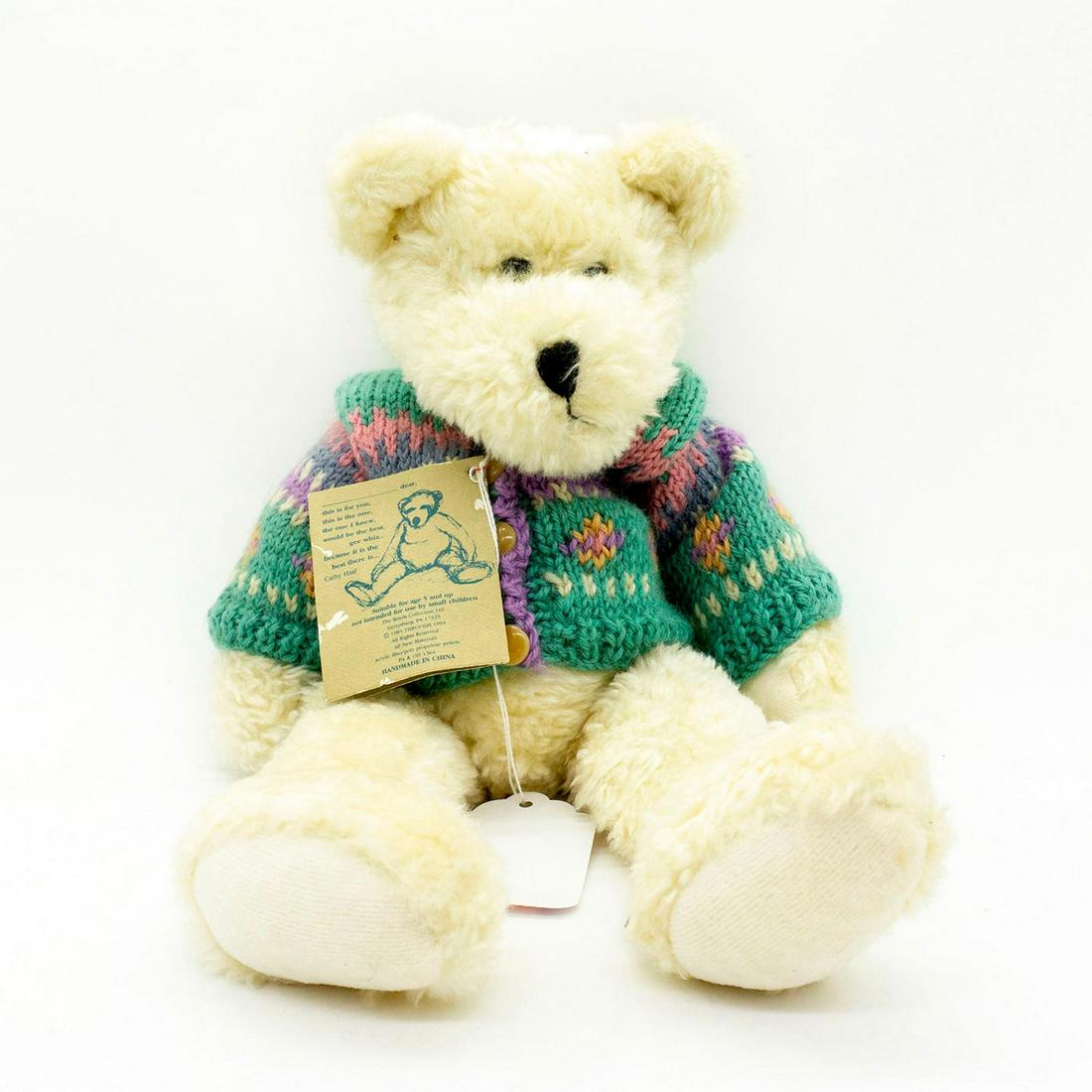 JB Bean Teddy Bear, Flower Sweater (1 of 2)