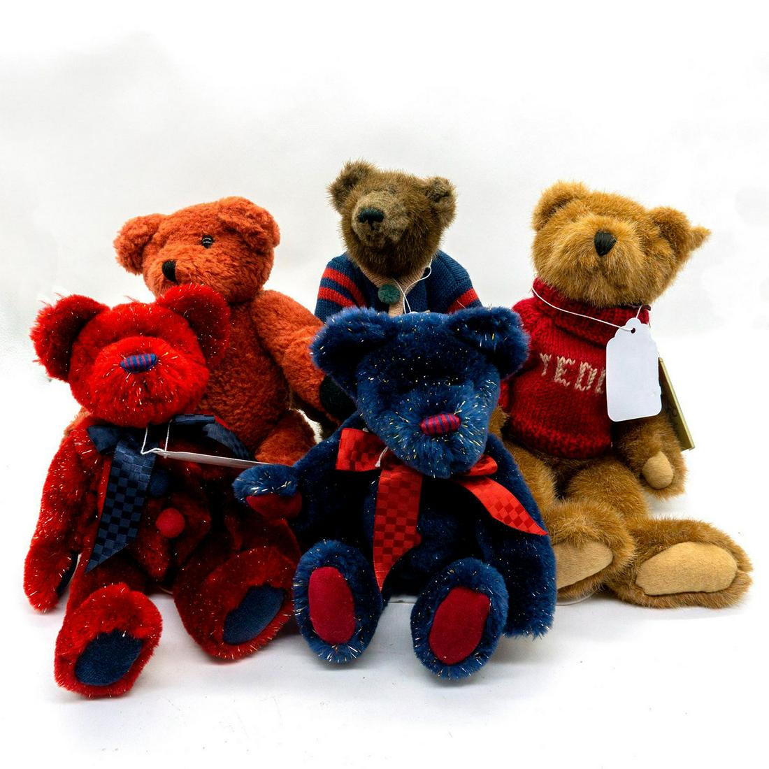 Set Of Five Boyds Bears Teddy Bears, Colorful Bears (1 of 4)