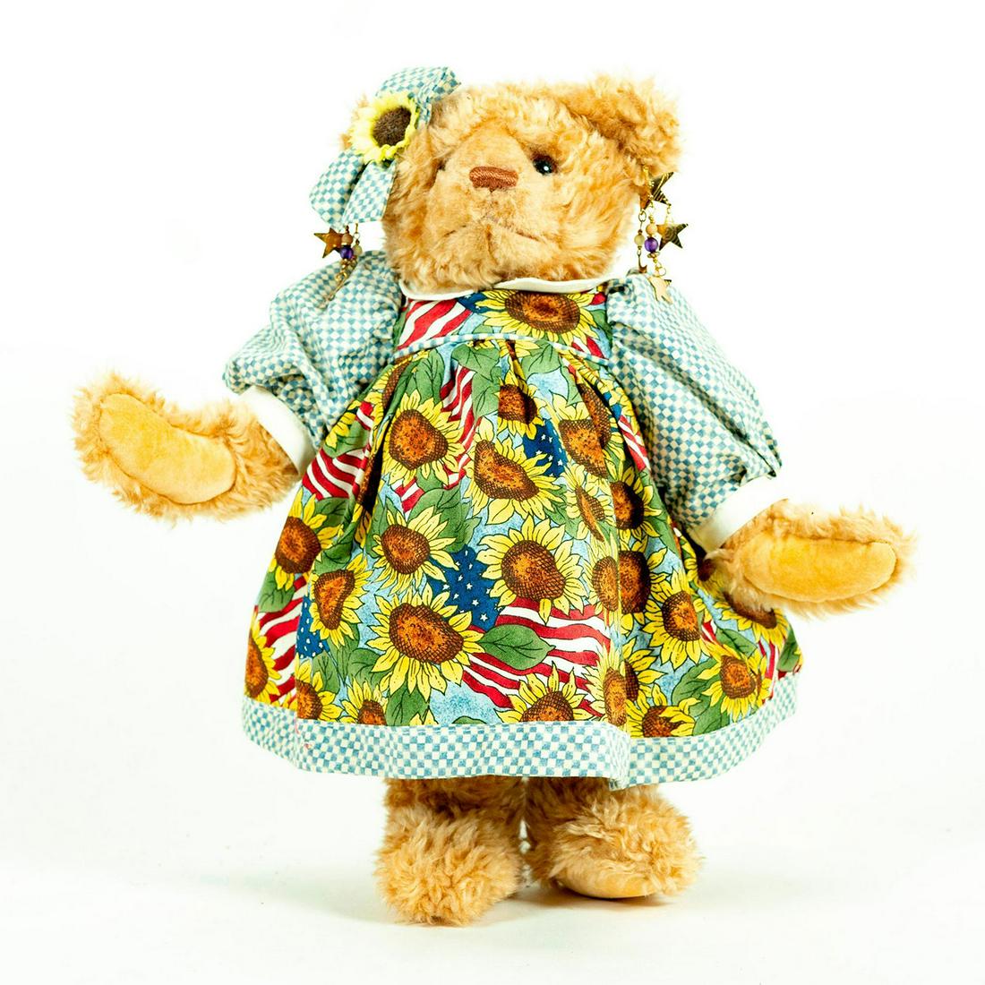 Vintage Teddy Bear, Summer Dress (1 of 2)