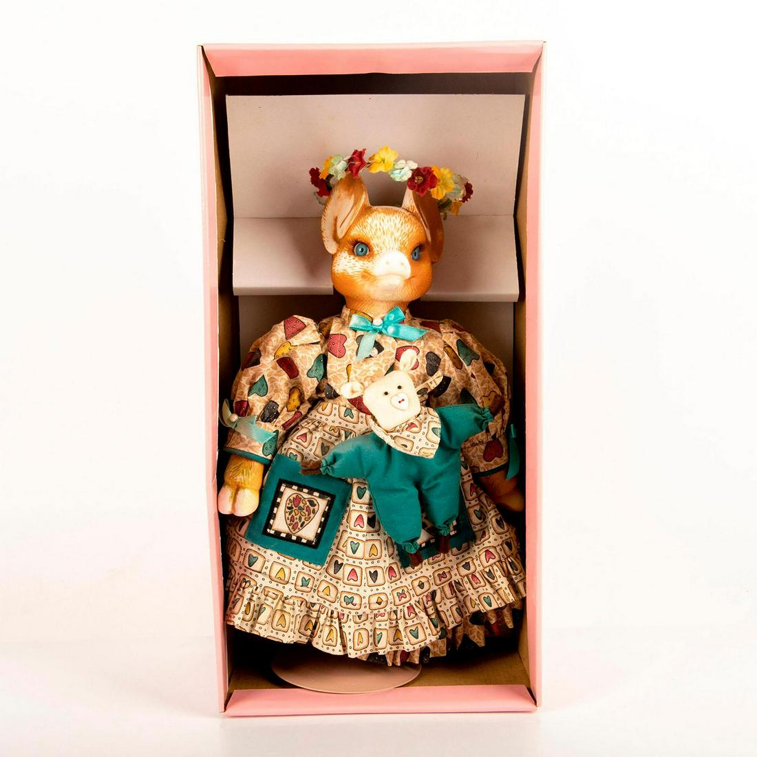 Goebel Carol Anne Doll, Musical Cow: Limited edition 116 of 350. Collectors porcelain doll made exclusively for Goebel of North America. Doll with stand. Includes Certificate of Authenticity. Includes original box. Untested. Minor wear t