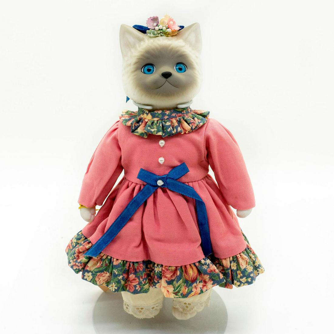 Porcelain on sale cat doll
