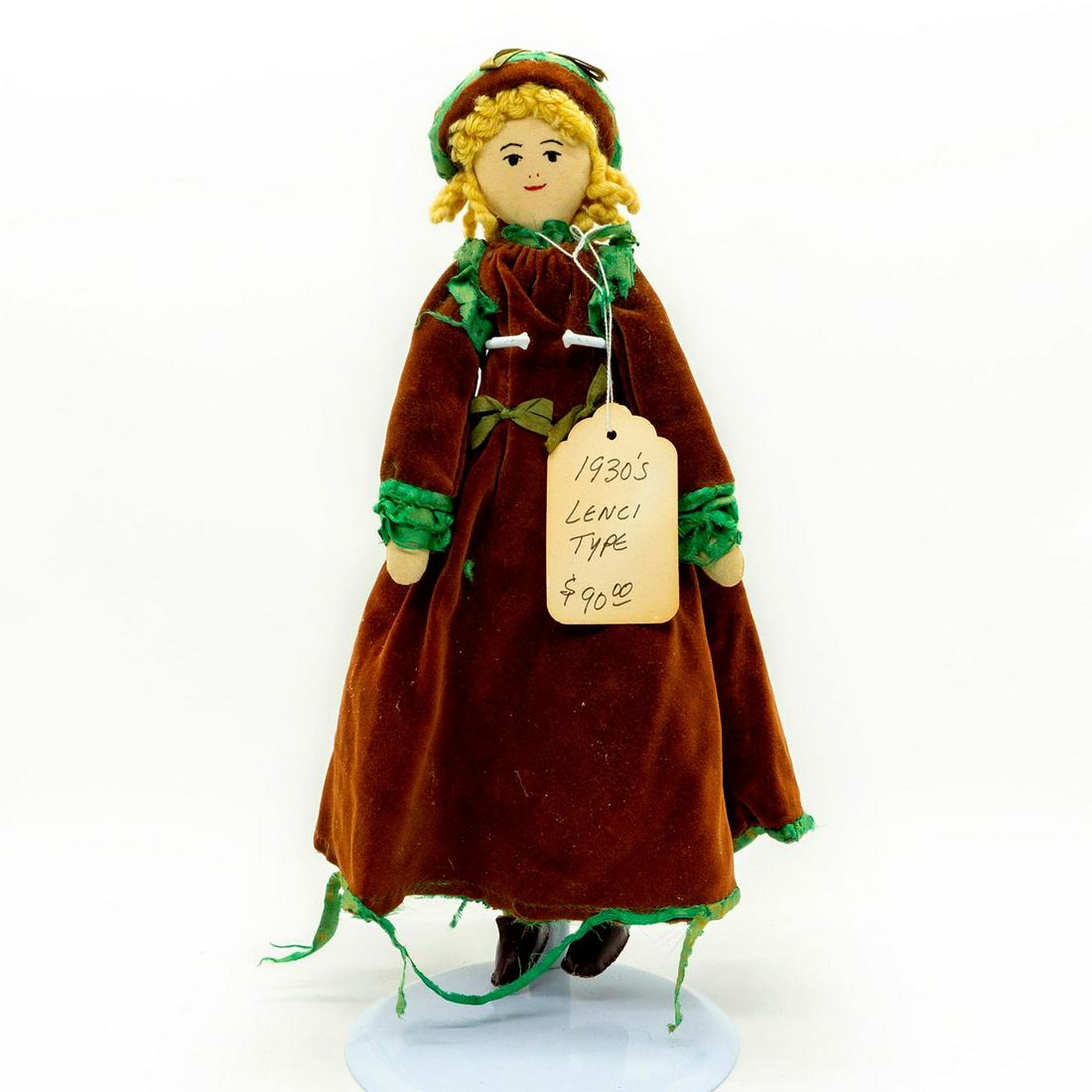 Vintage Lenci Style Cloth Doll (1 of 4)