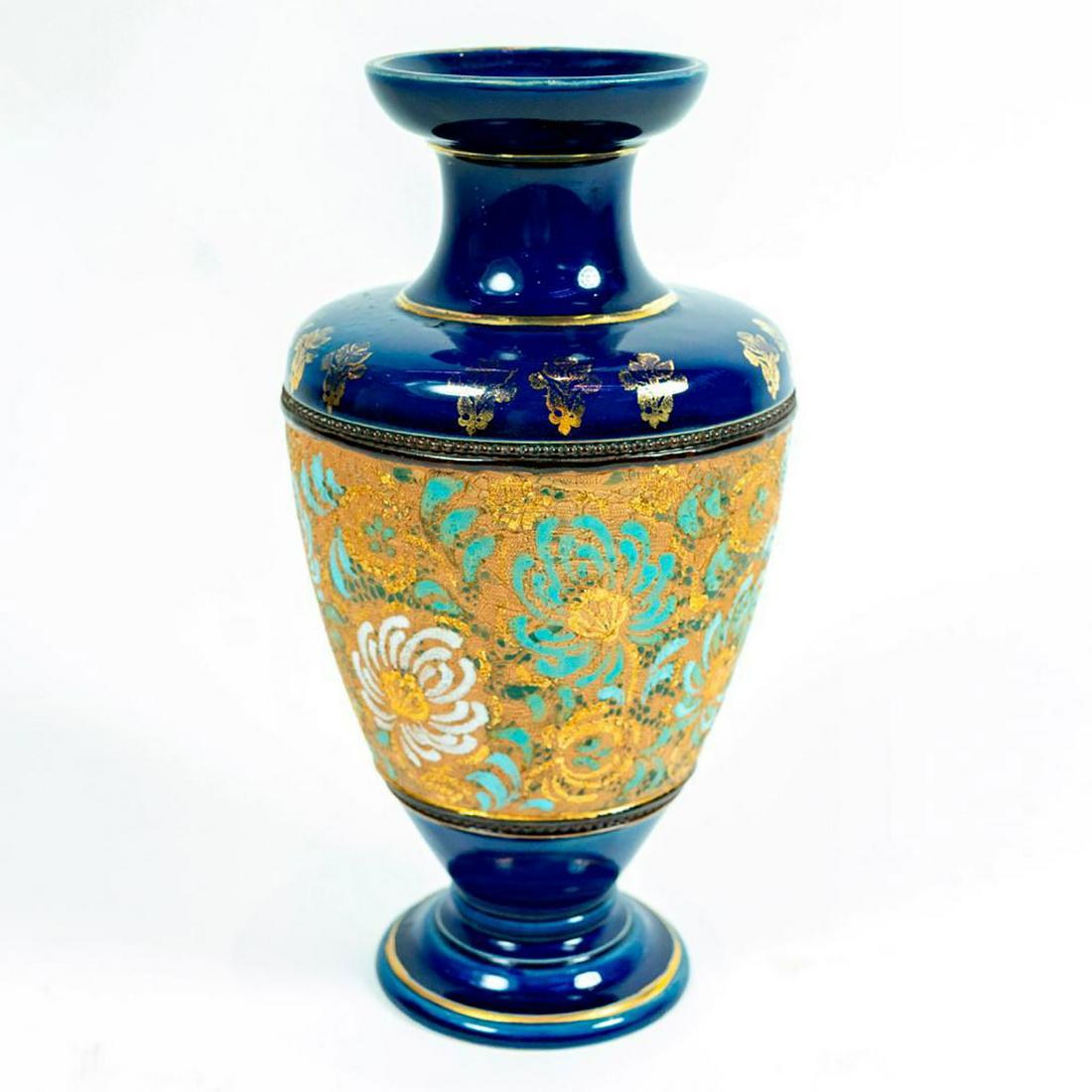 Royal Doulton, Cobalt Blue Slater Tapestry Vase (1 of 5)