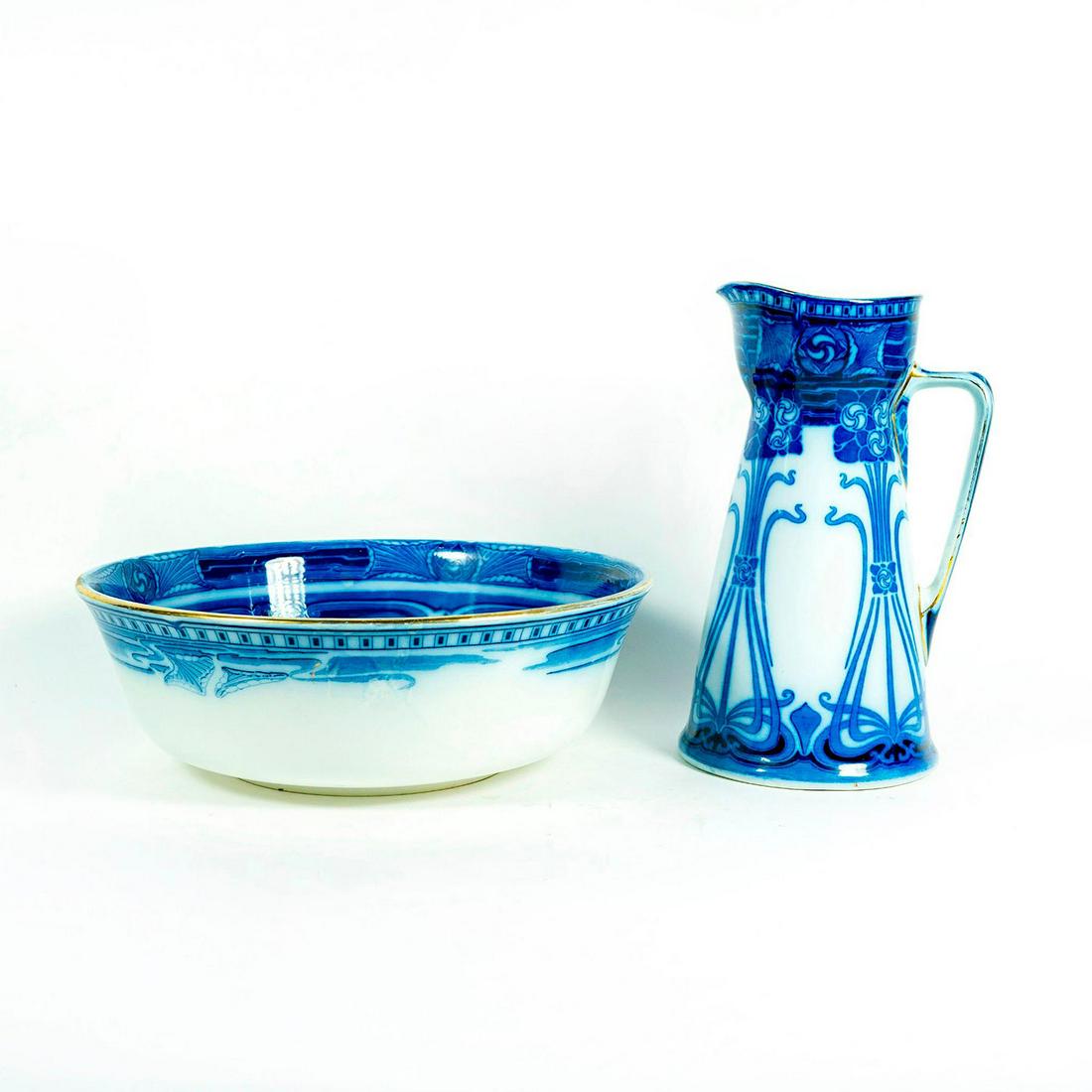 Large Royal Doulton Aubrey Ceramic Bowl and Basin (1 of 9)