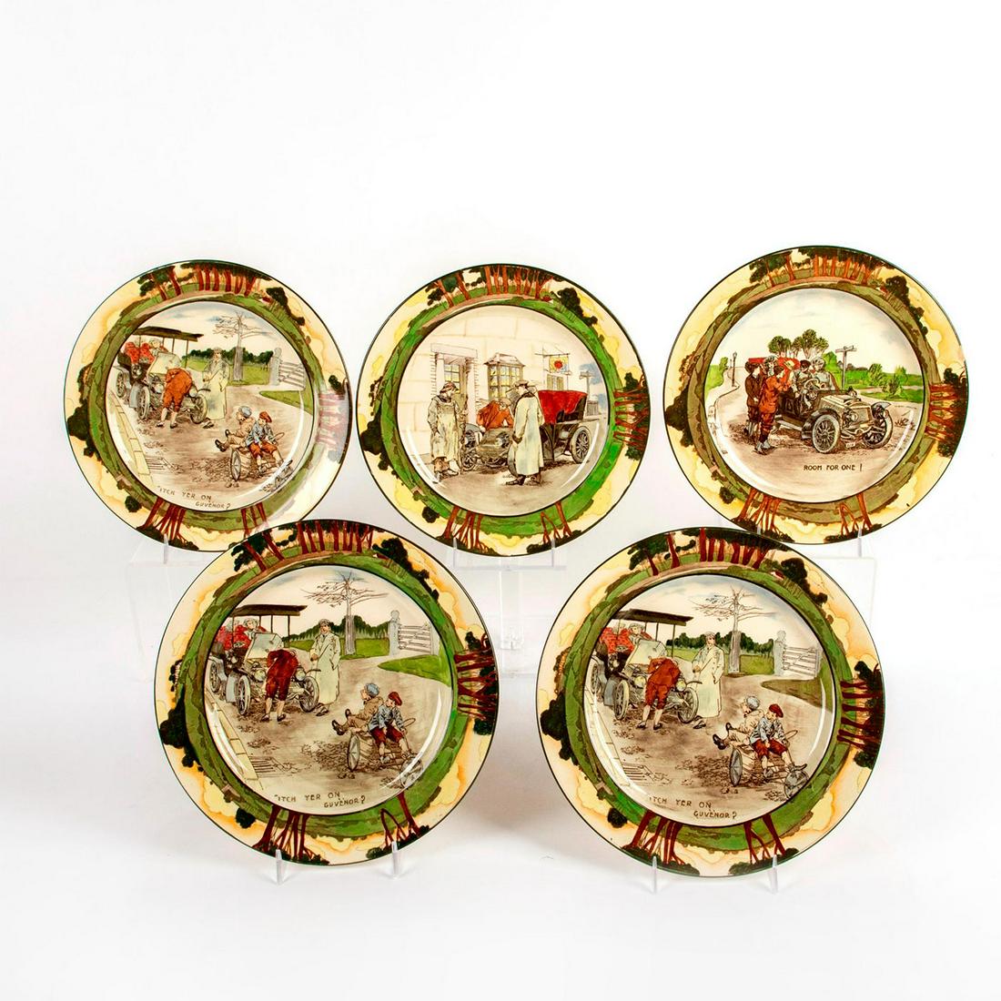 5 Royal Doulton Ceramic Motoring Plates (1 of 4)