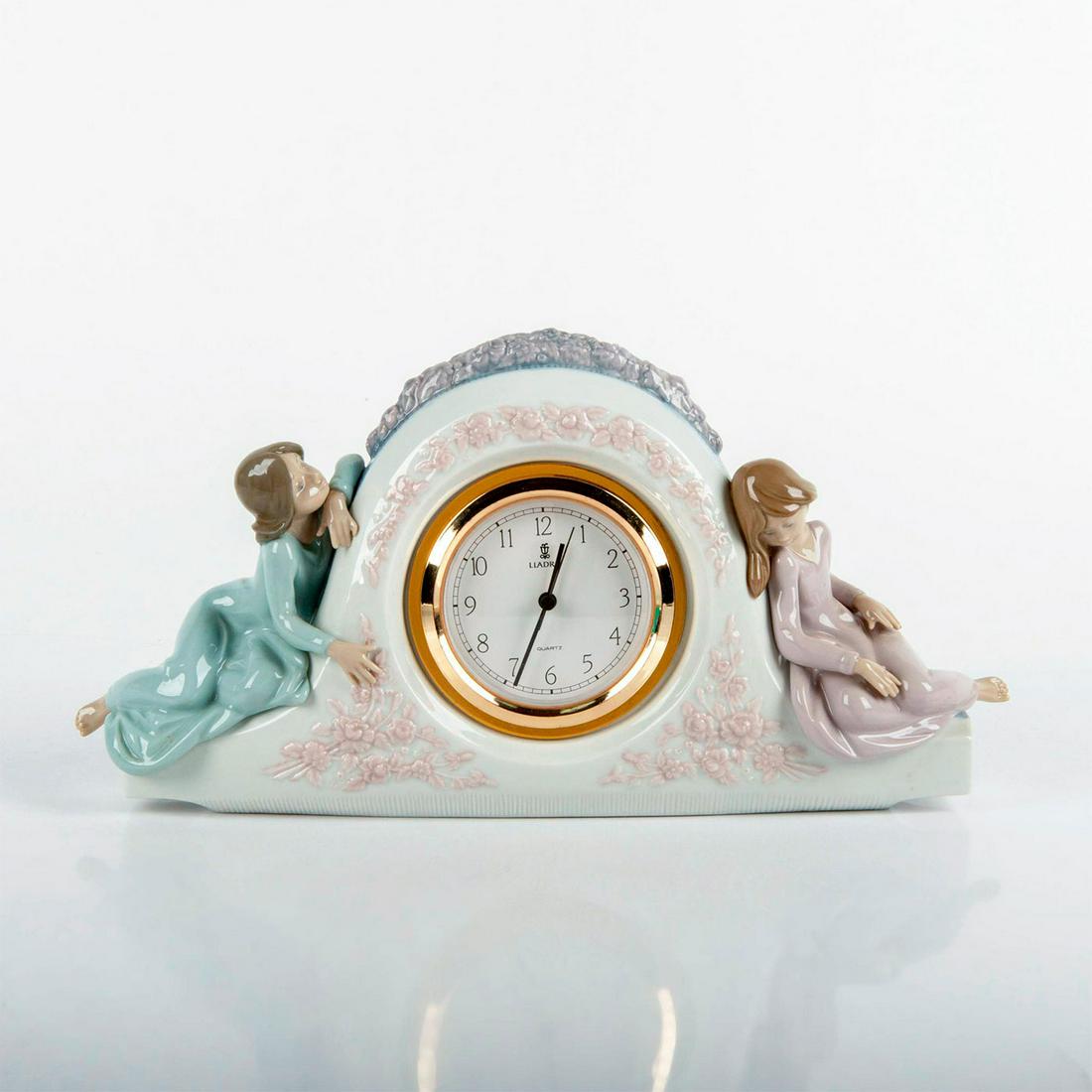 Two Sisters Clock 1005776 - Lladro Porcelain Clock (1 of 4)