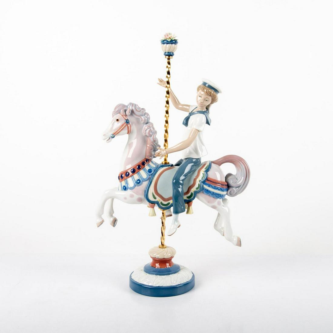 Boy on Carrousel Horse 01001470 - Lladro Porcelain (1 of 5)
