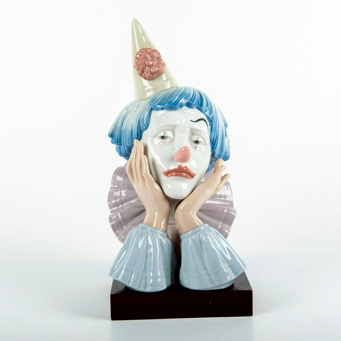 Jester with Base 01005129 - Lladro Porcelain Bust (1 of 3)