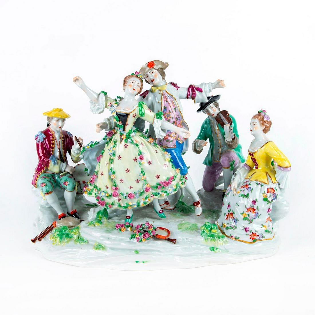 Large Vintage German Style Porcelain Figurine Grouping (1 of 6)