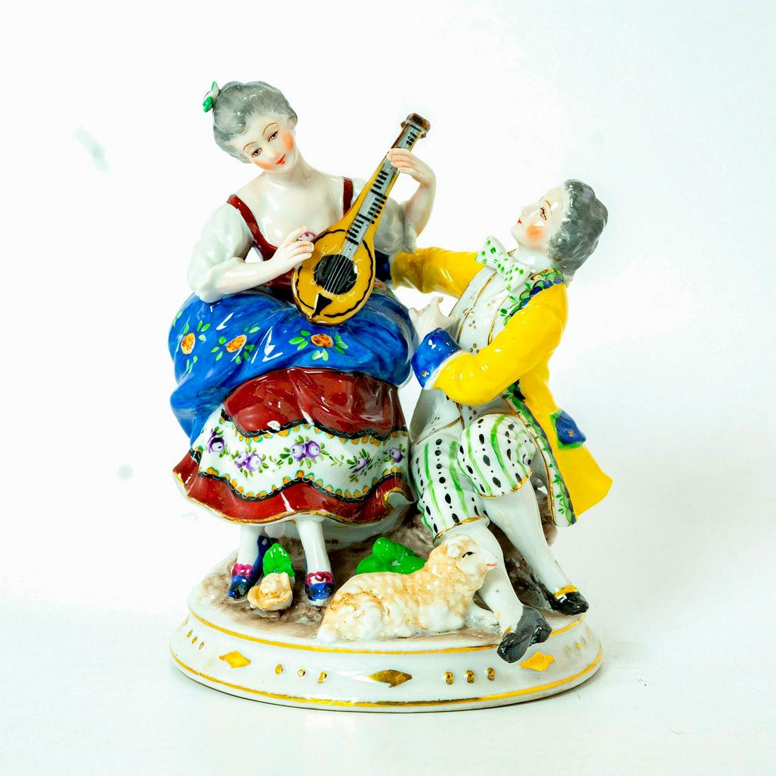 Vintage Porcelain Figurine, Musical Couple (1 of 3)