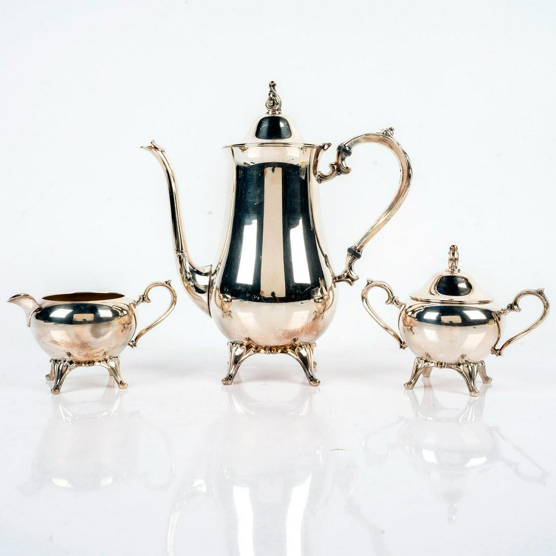 3 Piece WM A Rodgers, Silver Plated Tea Trio (1 of 8)