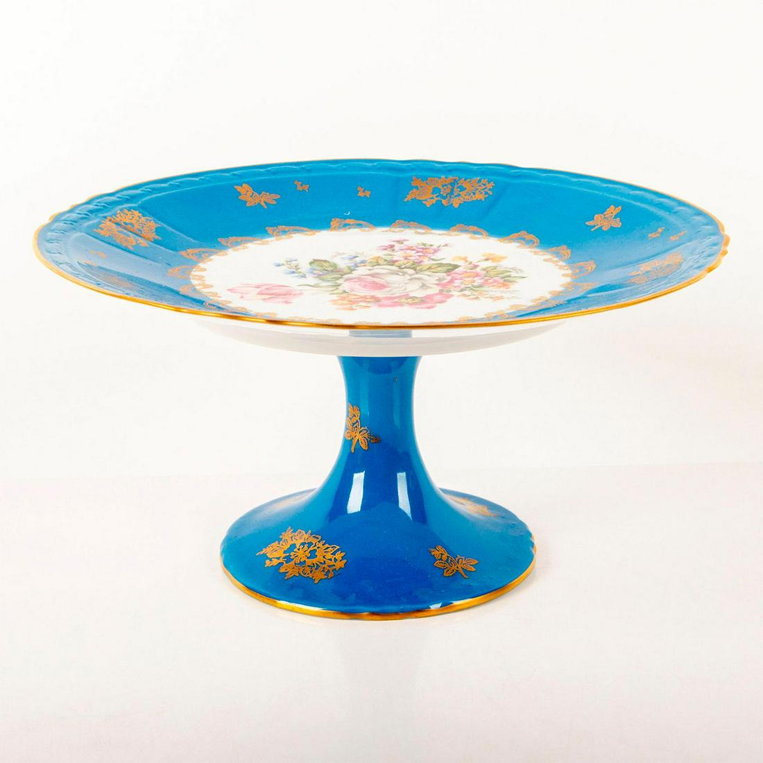 Vintage Couleuvre Limoise Pedestal Cake Stand (1 of 4)