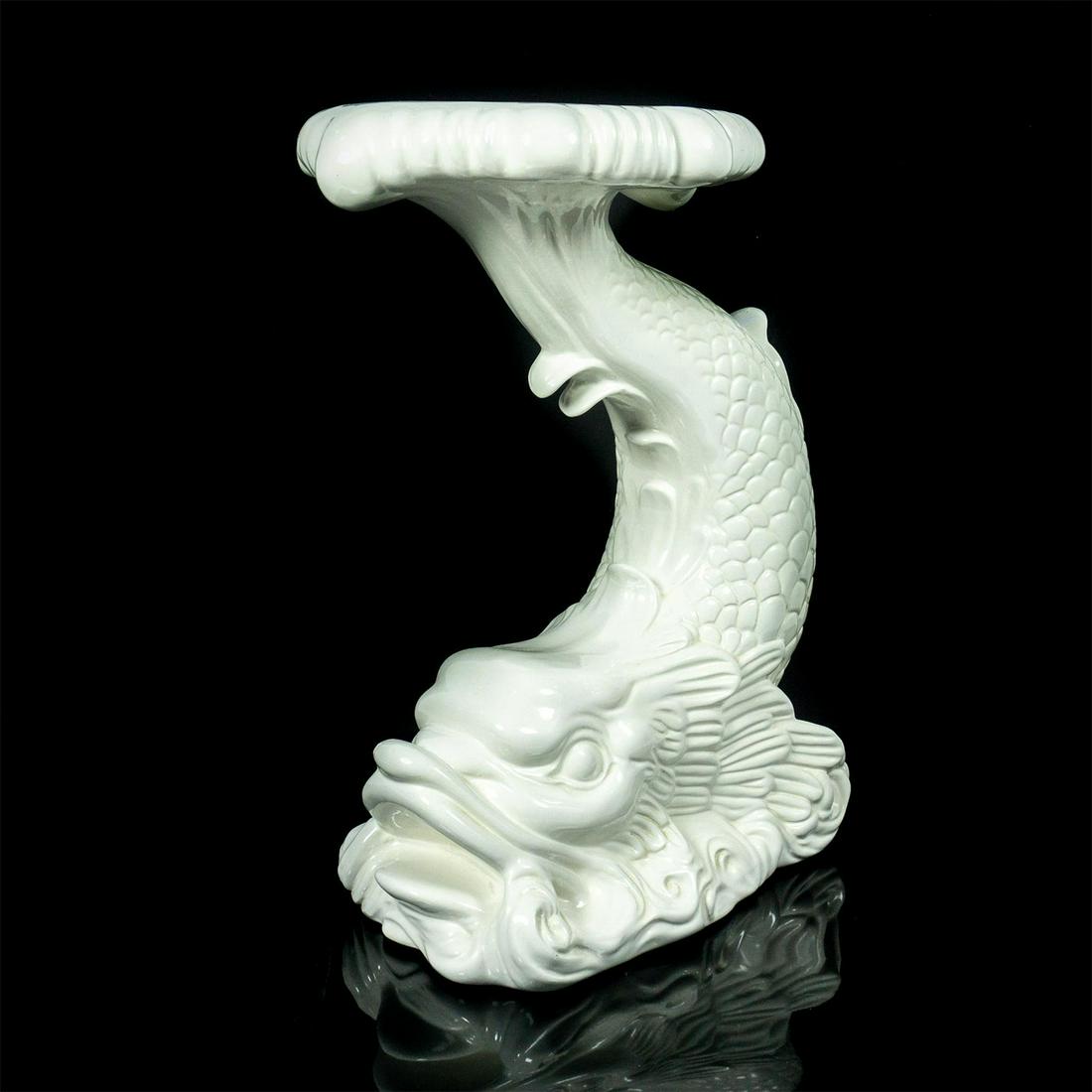 Italian Pottery Side Table, Italian Baroque Fish (1 of 7)