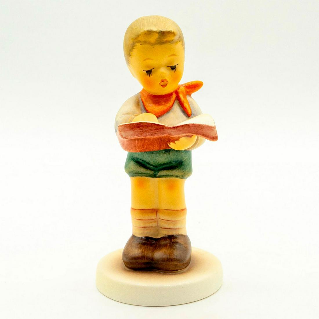 Honor Student 2087B - Goebel Hummel Figure: Matte porcelain, hand painted. Distributed in 2000 exclusively for Hummel Club members. 'M. I. Hummel' inscribed on base. Goebel backstamp. Good condition. #goebel #hummel #figurine #hummelclub Issued